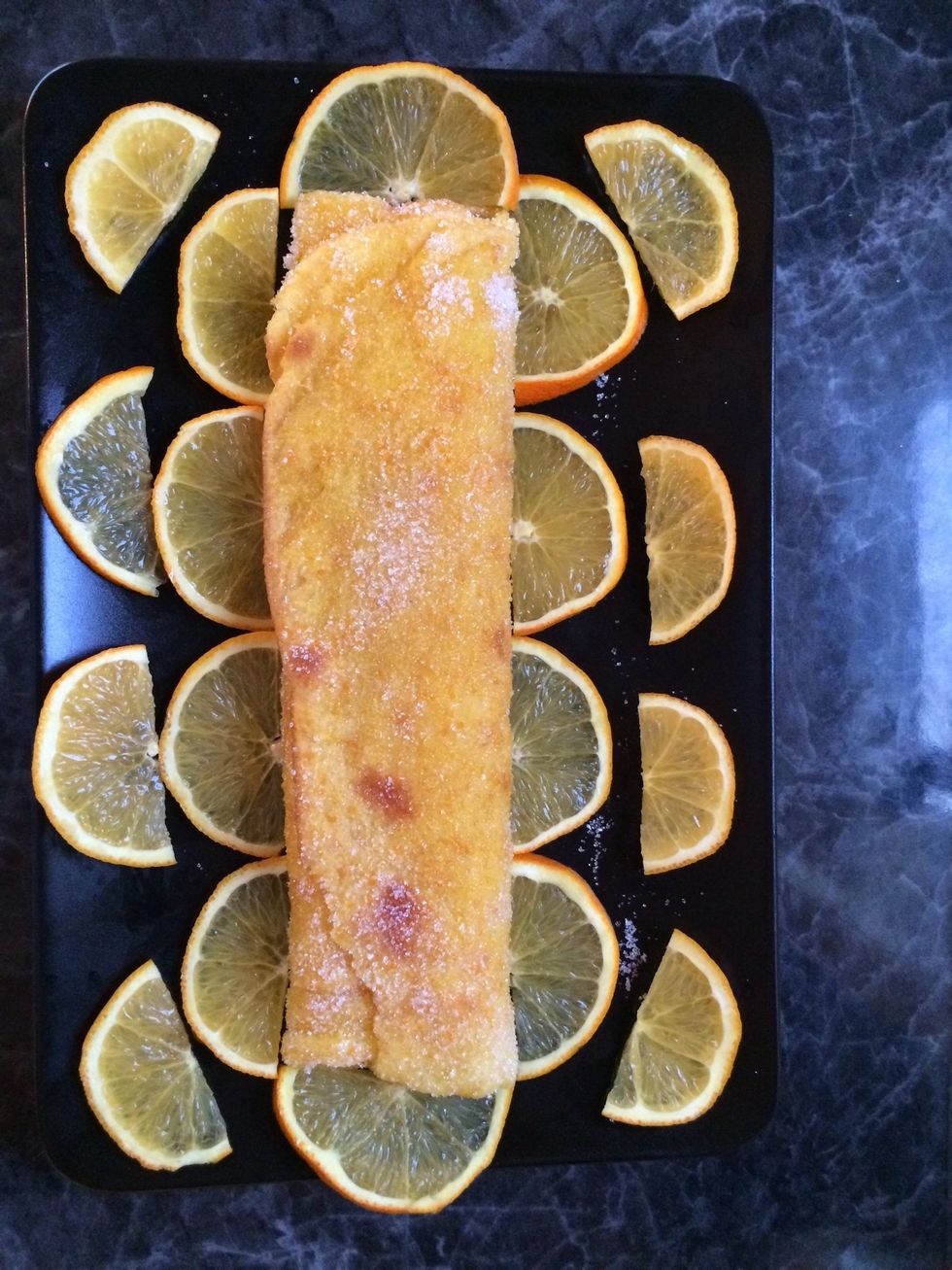 Let it cool down, transfer to a tray or serving plate and decorate.