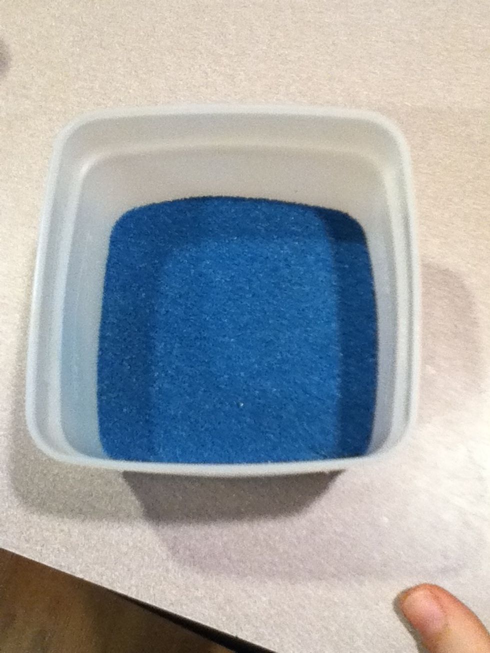 Let it cool for a minute. Put it into a container and seal it well