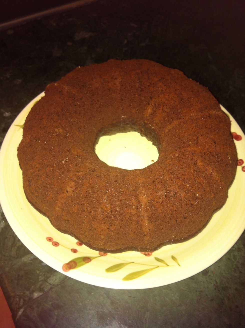 Let it cool for mins the flip it on a plate