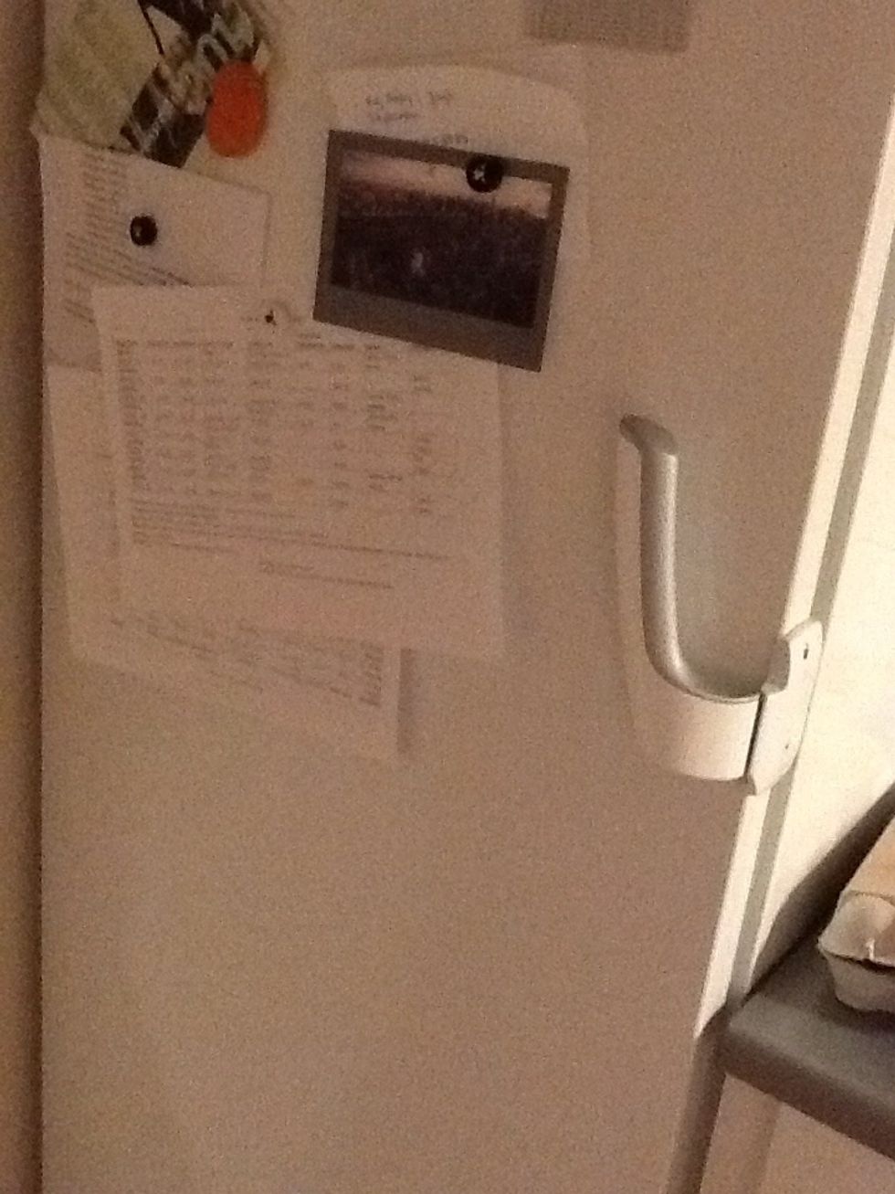Let it cool in the fridge...