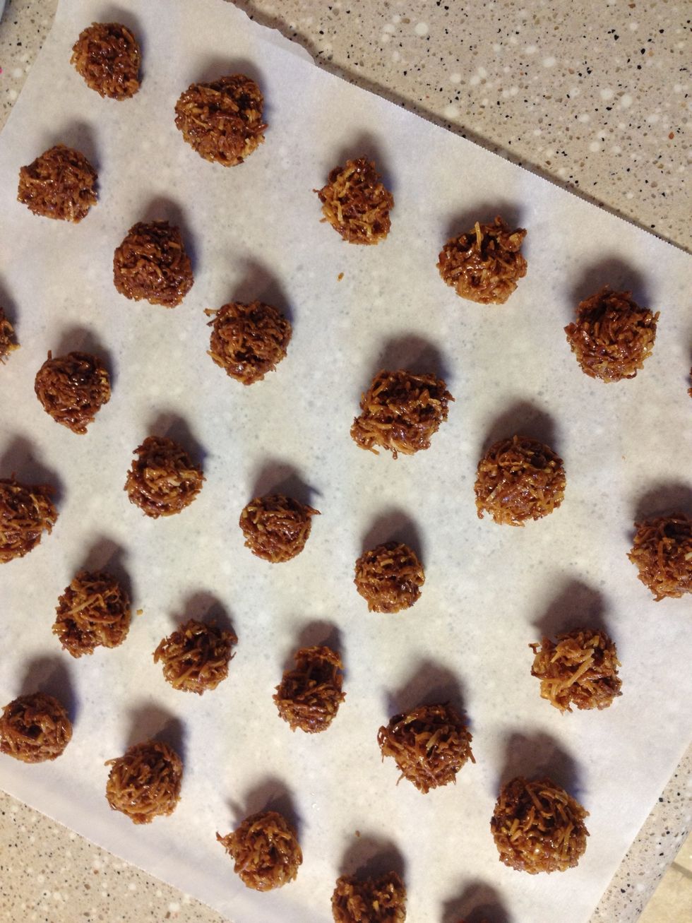 Let it cool on parchment paper