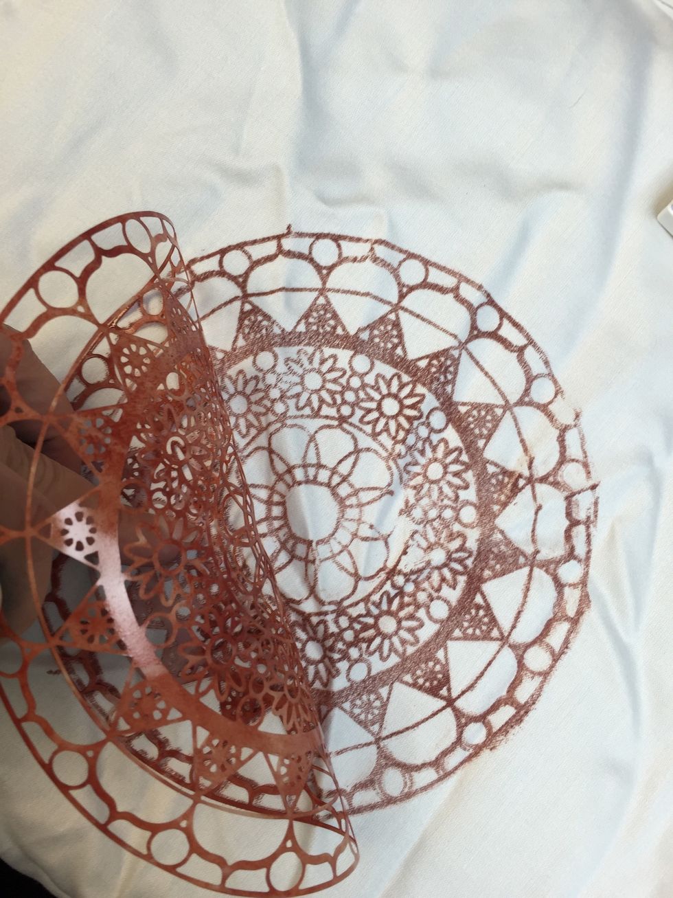 Let it dry and heat set with iron