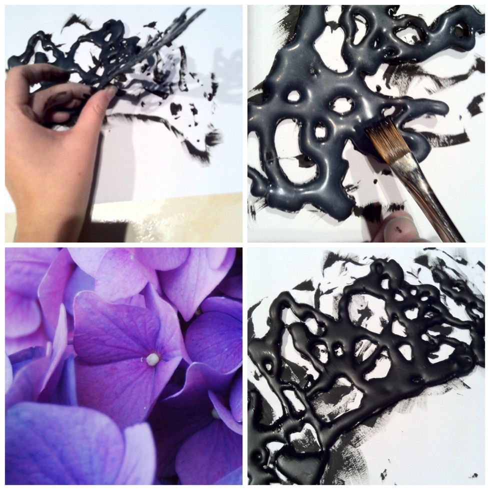 Let it dry, flip it over and paint the other side