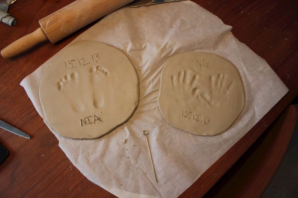 Let it dry in a warm place for a few days untill it is dry