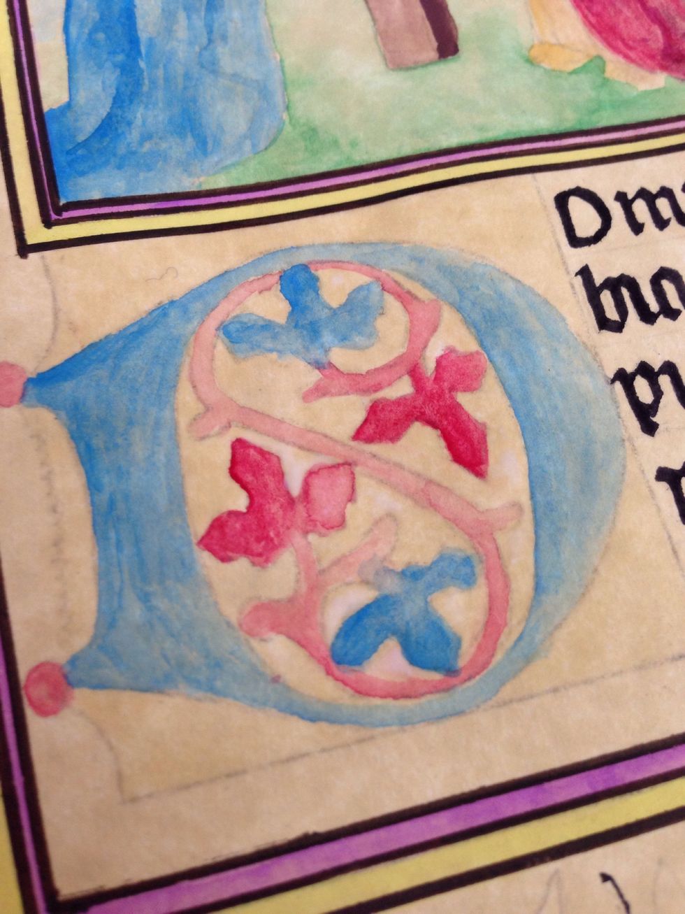 Let it dry till it gets tacky