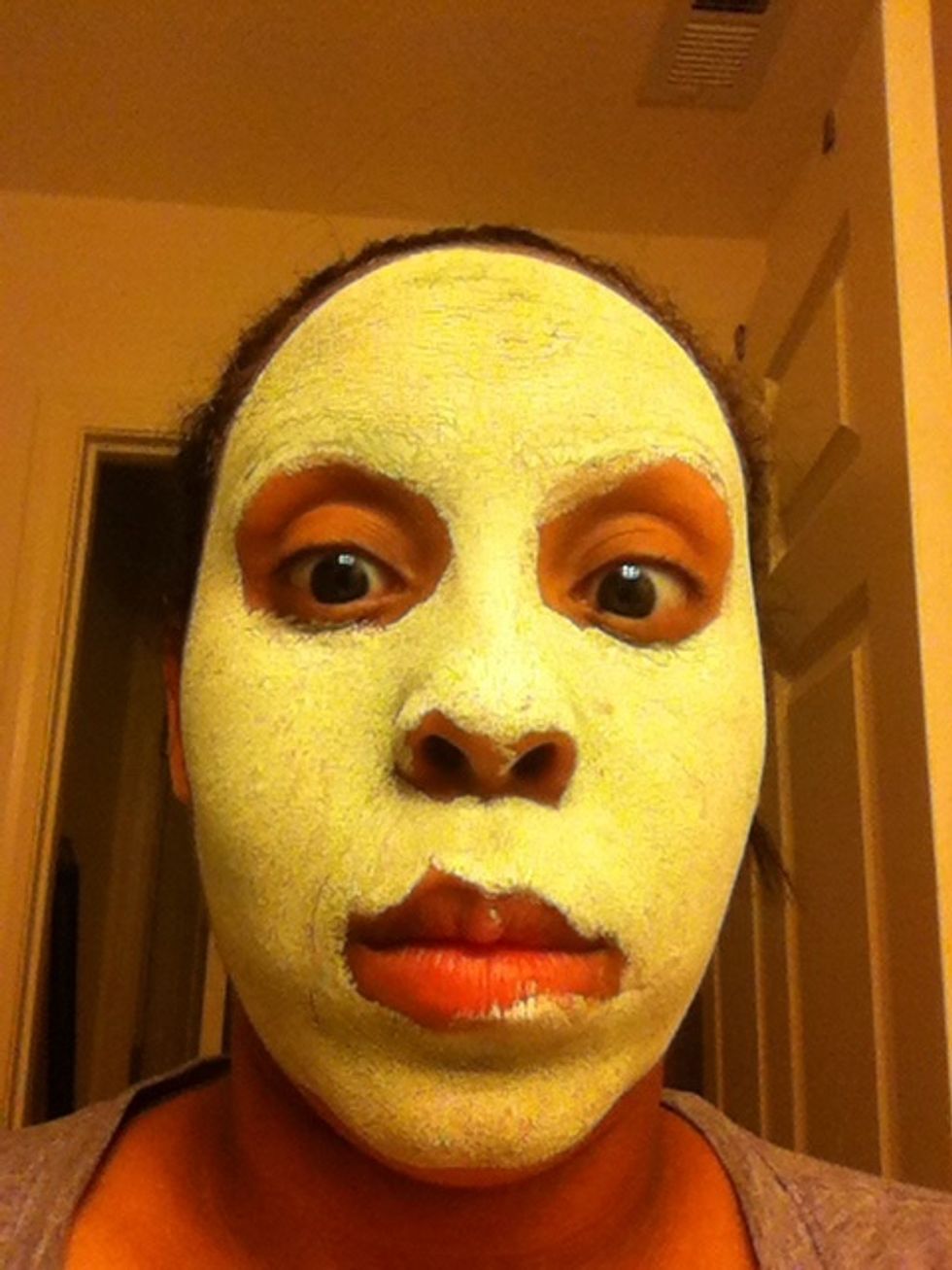 Let it really dry up until it looks like you will crack!...ooo and send crazy pic to a few friends to freak out people lol\ud83d\ude31\ud83d\ude33