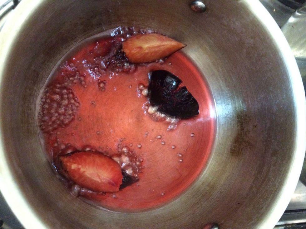 Let it simmer until it softens and the syrup takes up a nice color