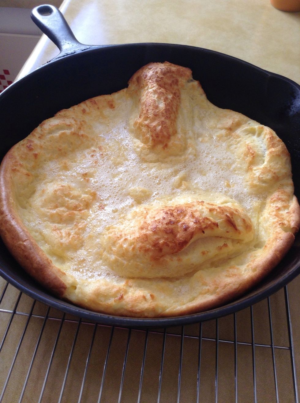 Let it sit a few minutes and it will deflate. No worries. It's supposed to. \ud83d\ude1c