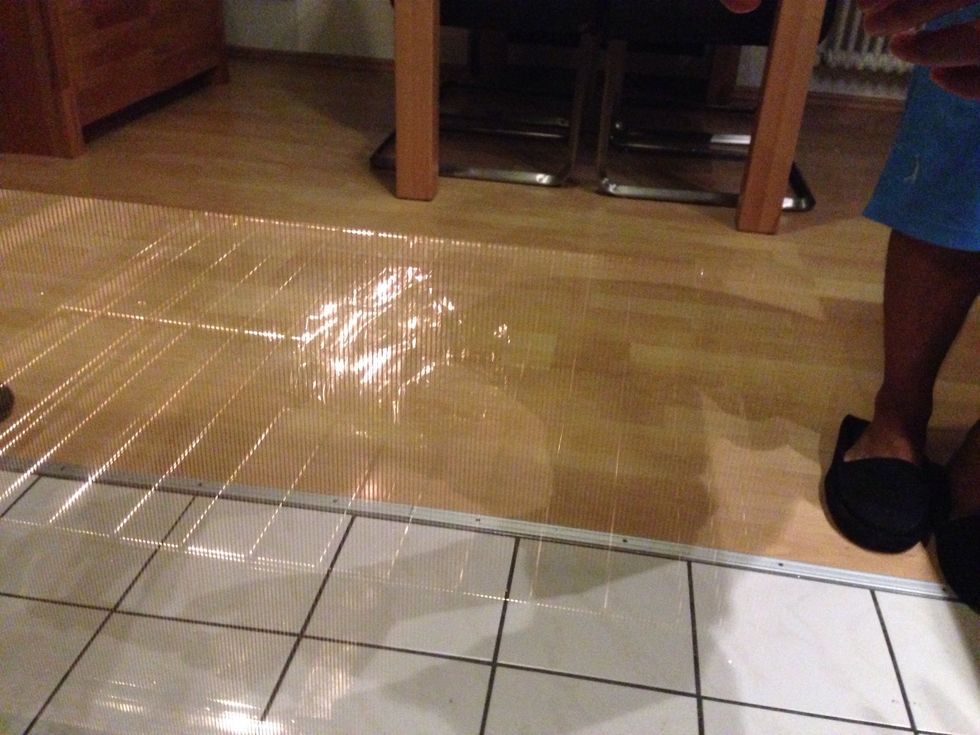 Let it sit in the oven for the following:  - rare round about 4min. - medium round about 7min. - well done round about 11min.