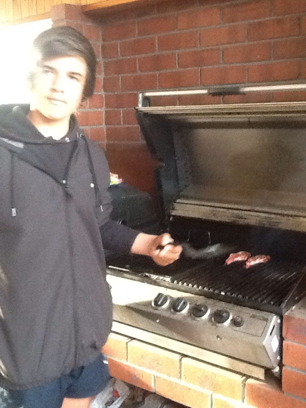 Let Lamb rest and then Barbecue for 10 minutes