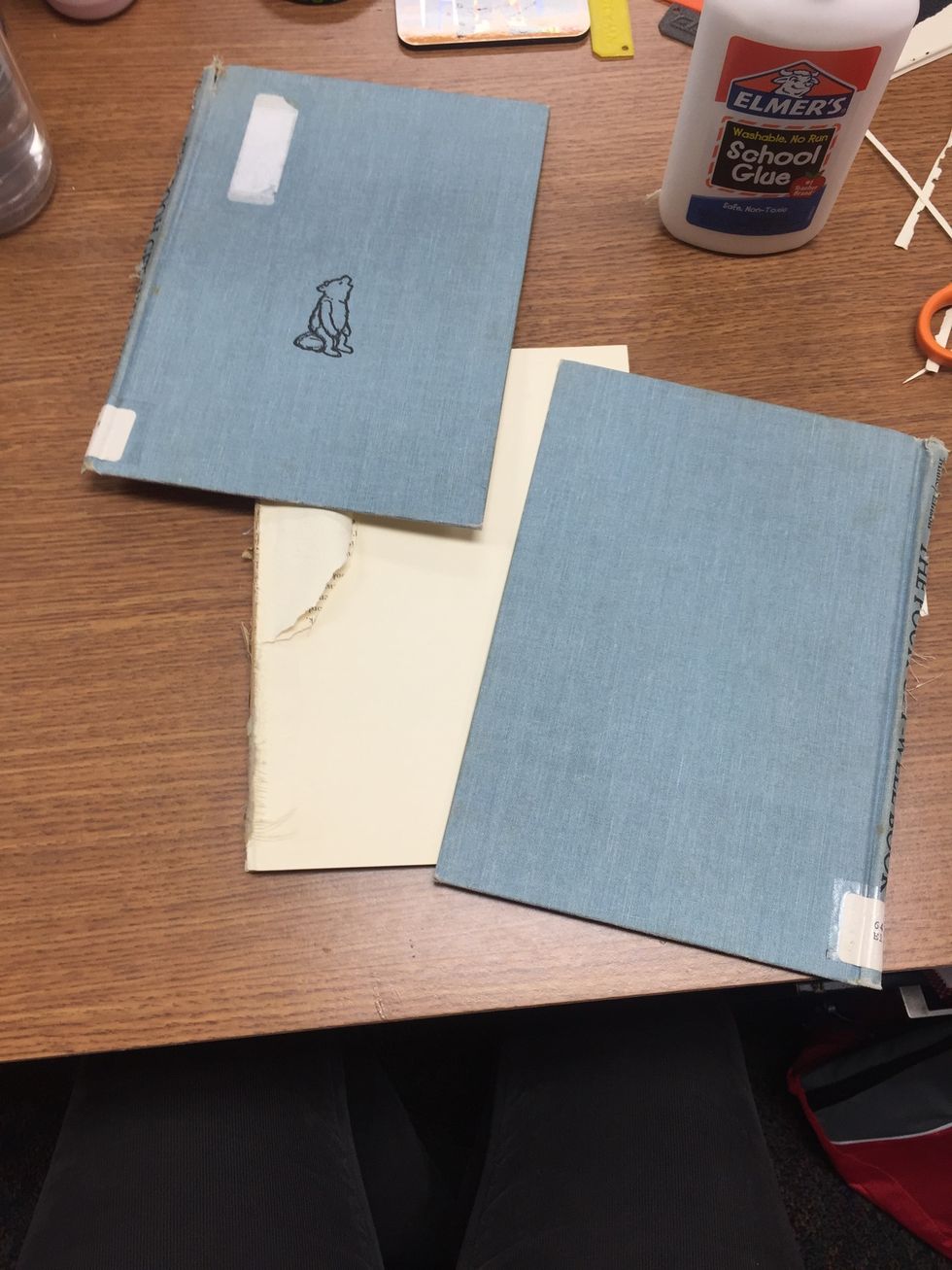 Let's add the front and back covers. Rip out any left over pages!