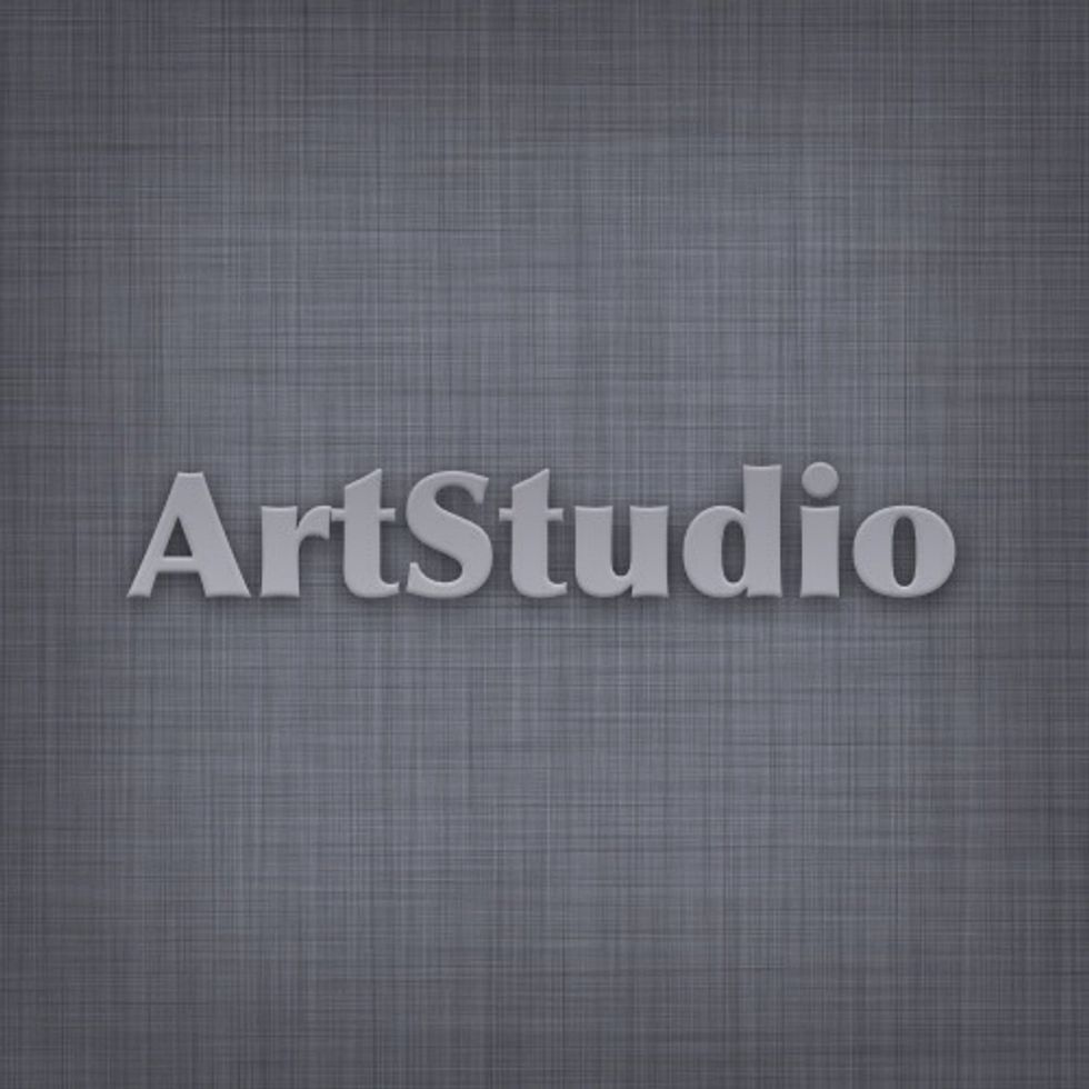 Let's create a linen texture known from Apple devices. Then add a nice 3D looking text with shadow.