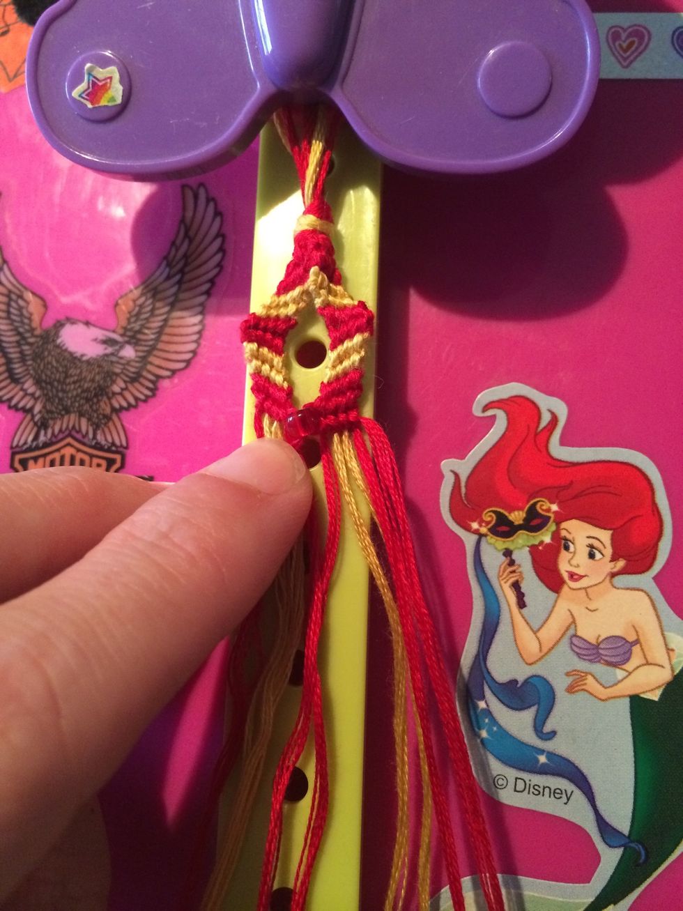 Let's do the other side to keep the bead in place.