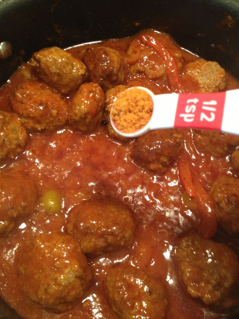 Let's flavor the sauce a bit with tomato bouillon(totally optional). I personally like the flavor\ud83d\ude00