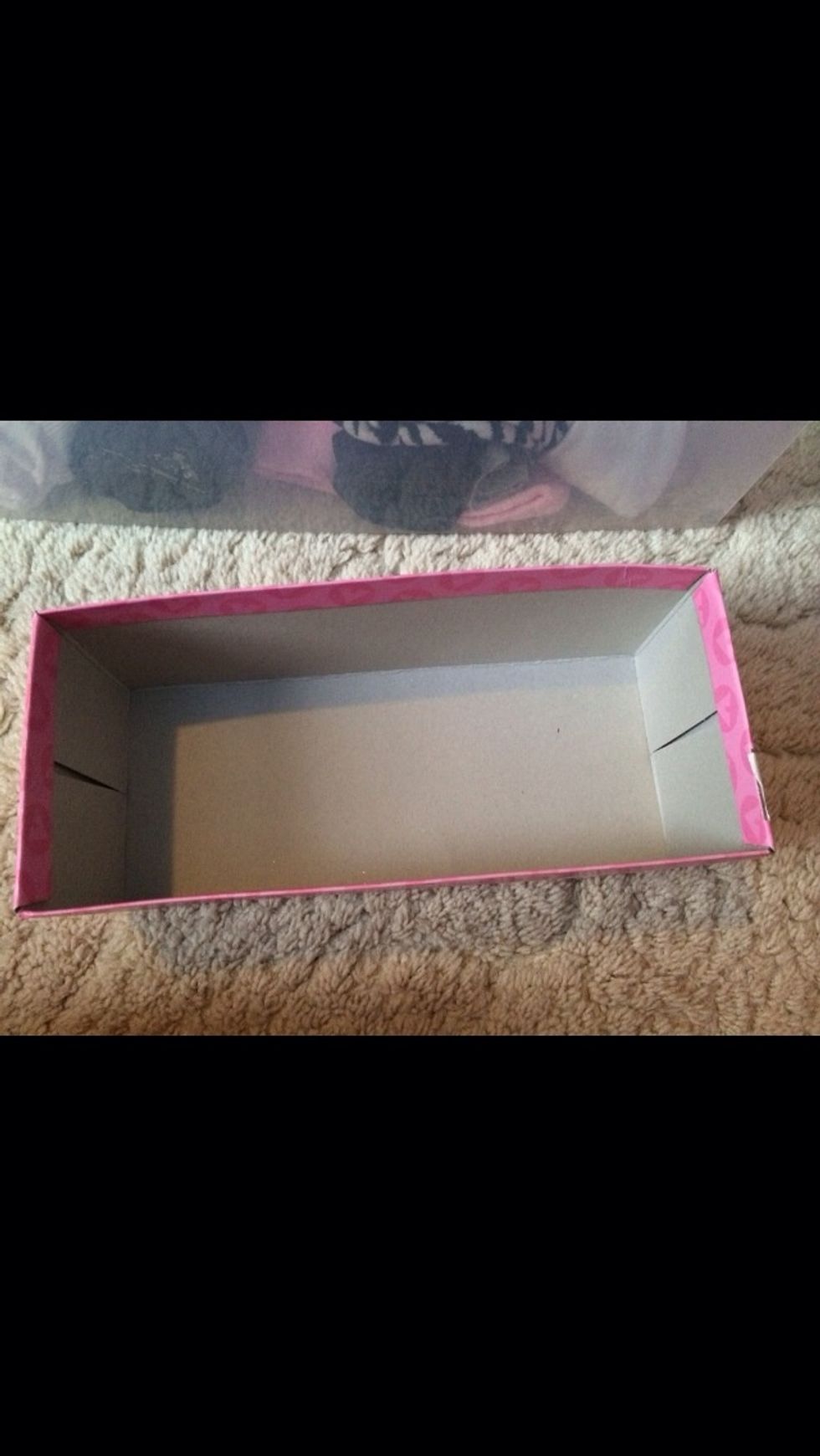 Let's organize it! Grab a shoe box.