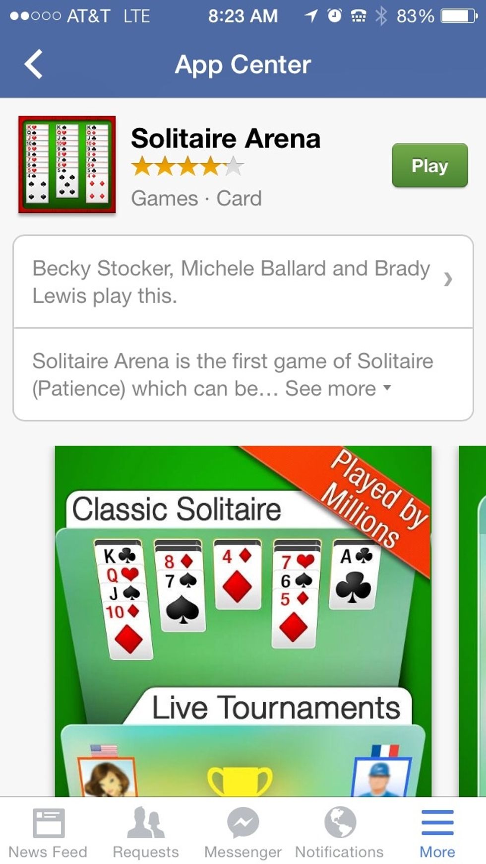 Let's say it's this one. It opens up to a page like this. This page will show you who plays this game. See the names? Click that.