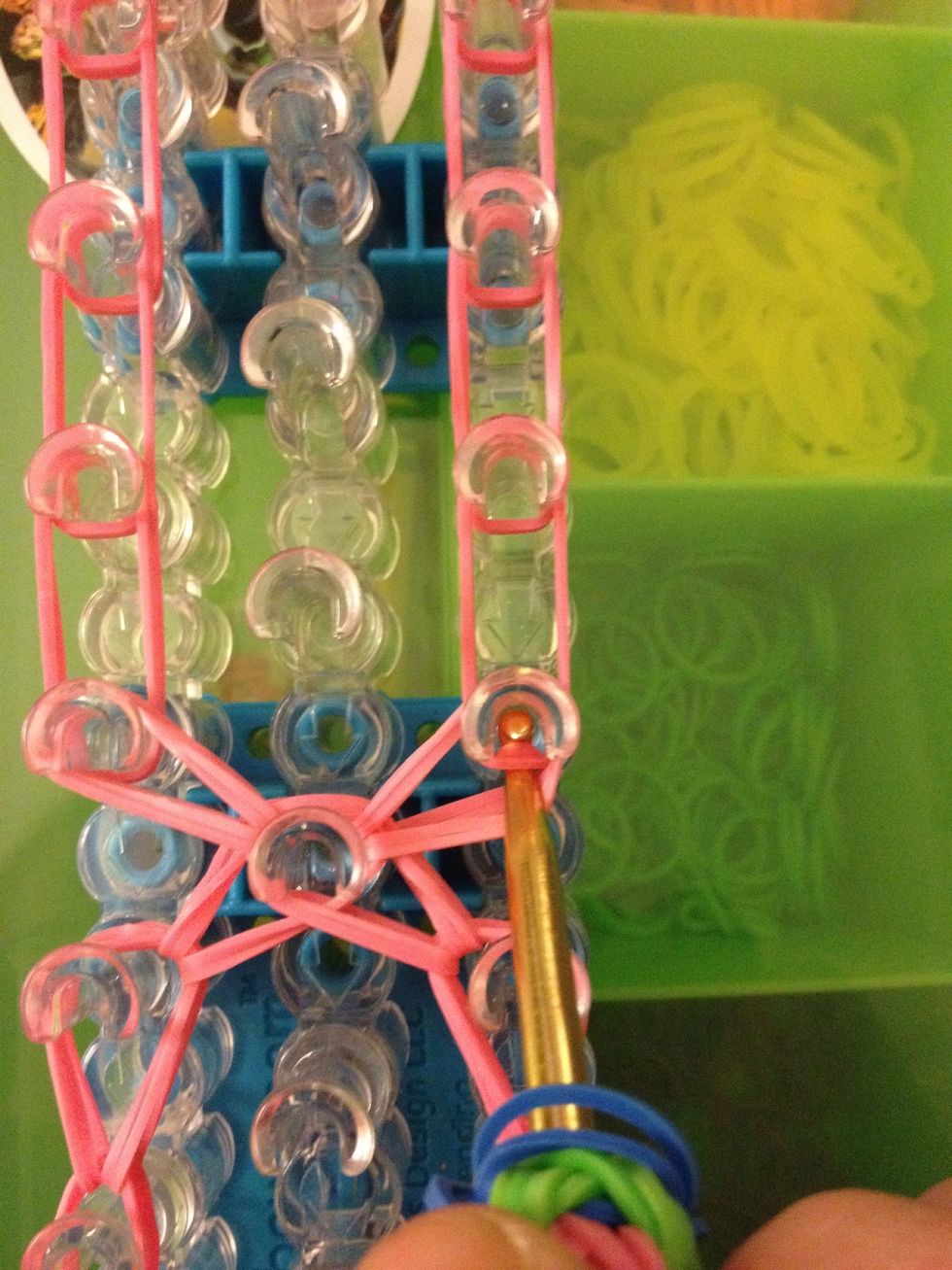 Let's start on the right and work our way up to the top of the loom.