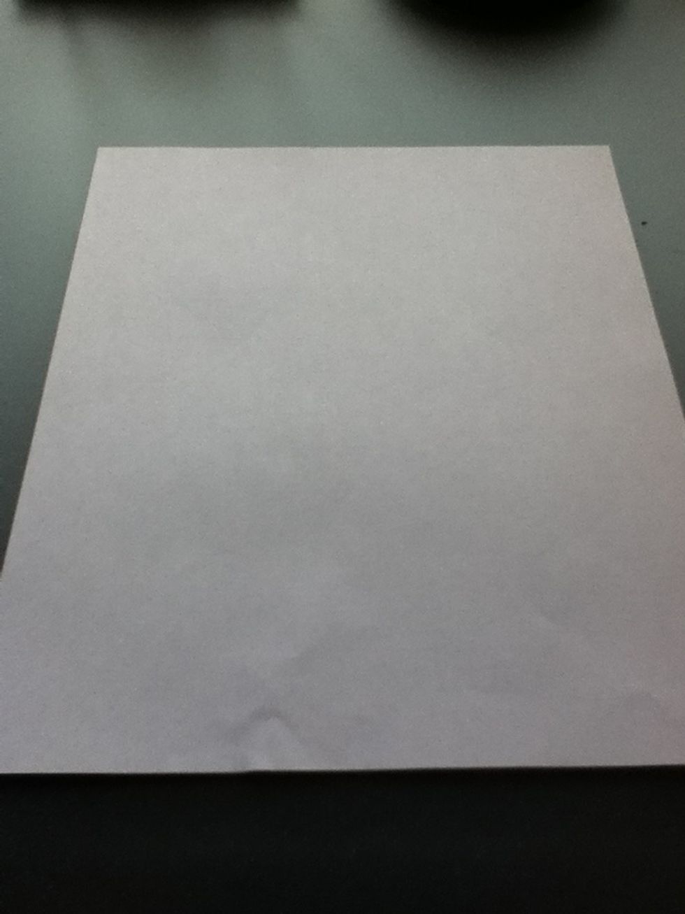 Let's start with a regular sheet of paper.