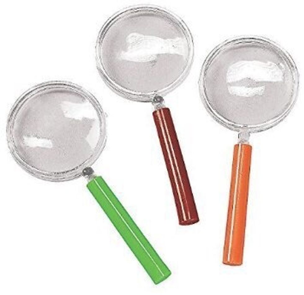 Let's start with the lenses. I used these cheap dollar store toy magnifying glasses. These work for now but you could get better lenses. Perhaps from binoculars.