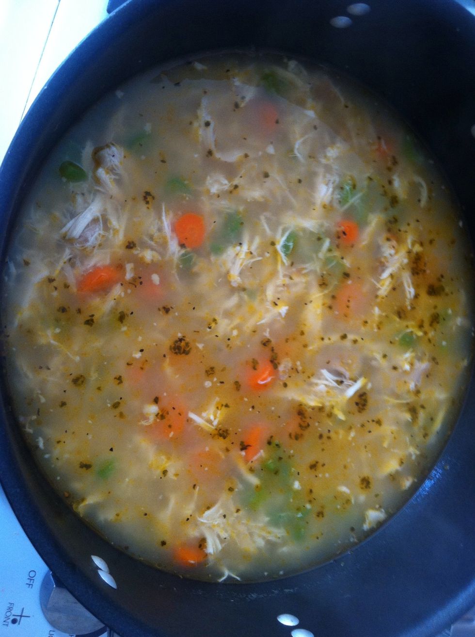 Let simmer and bring to a low boil.