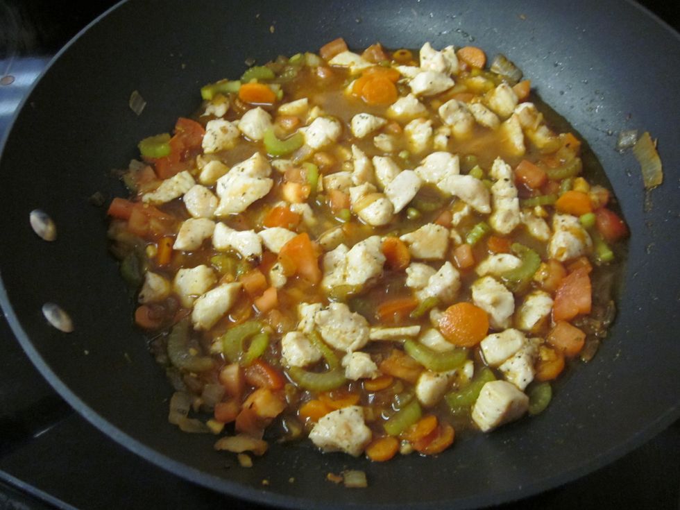 Let simmer for about 10 minutes on low heat.