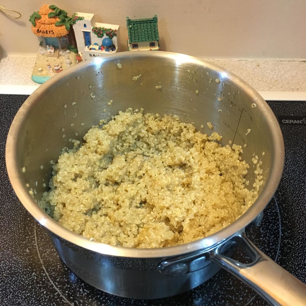 Let stand for 5-10 minutes then fluff with a fork