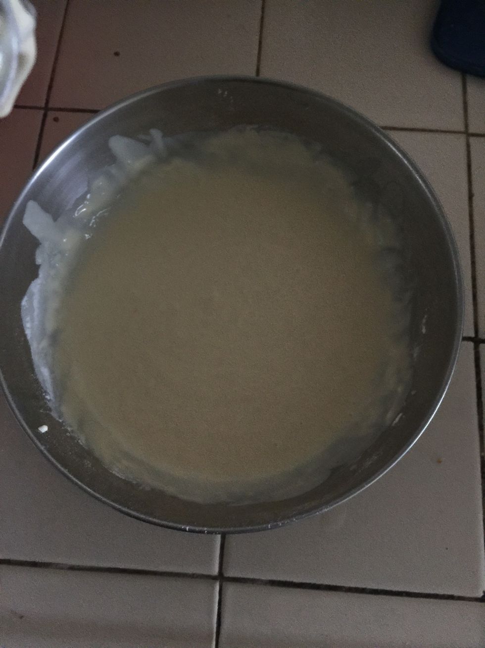 Let the batter sit for 5 minutes.