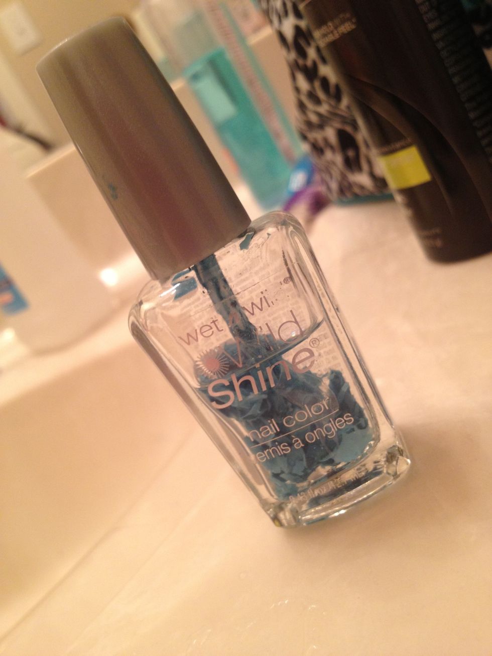 let the bottle sit for about 2 minutes