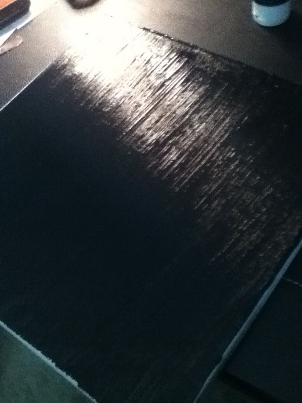 Let the canvas dry COMPLETELY before the next step.