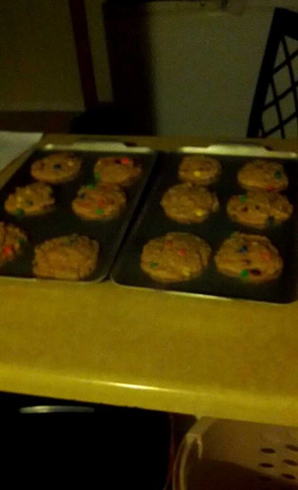 Let the cookies stay on the racks for several minutes.