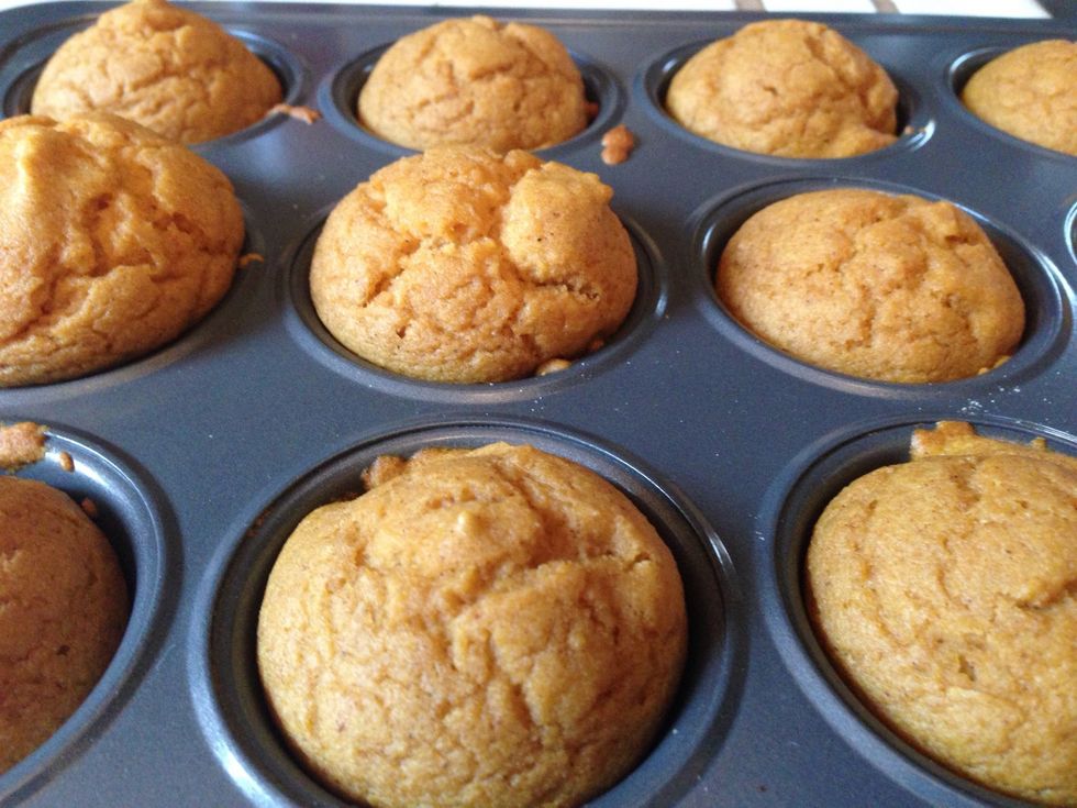 Let the cupcakes cool for 10 minutes before frosting.