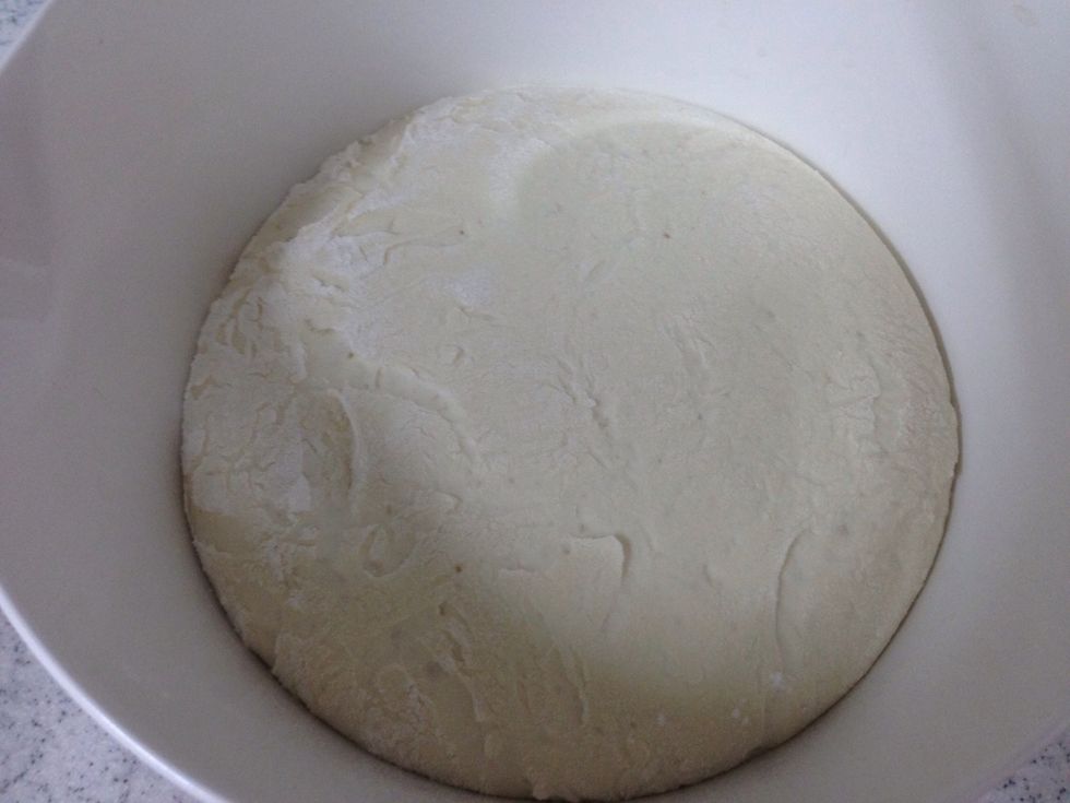 Let the dough rest to become double in size