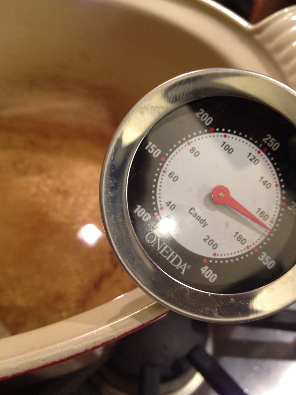 Let the oil get hot. 350F it's good.