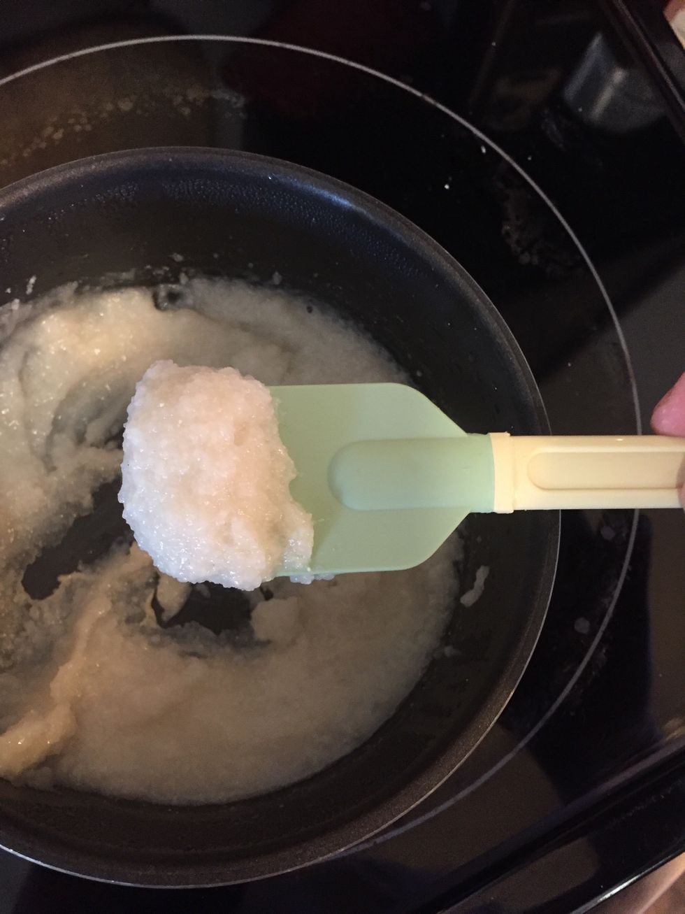 Let the rice cook till it's lukewarm