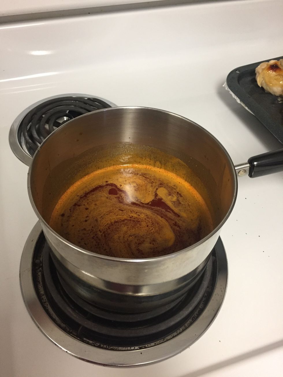 Let the sauce simmer for about 10 minutes until blended and heated through