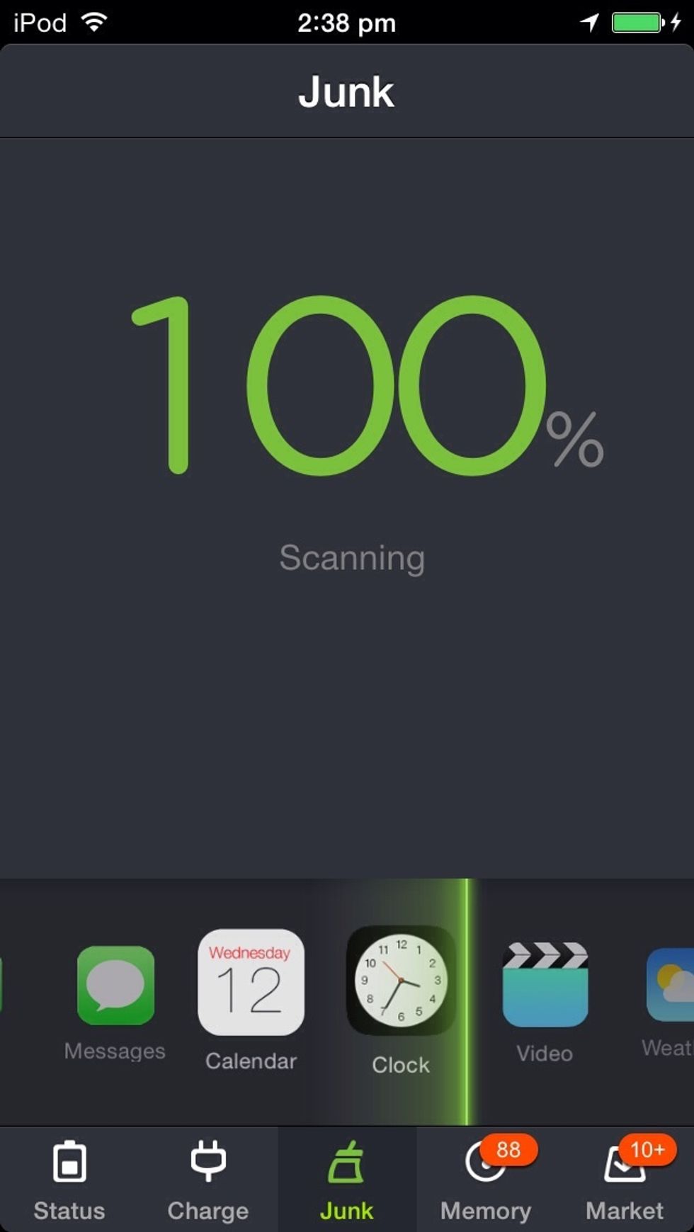 Let the scan complete.