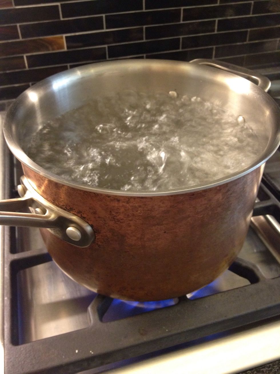 Let the water come to a boil. Don't lower the heat, ever!