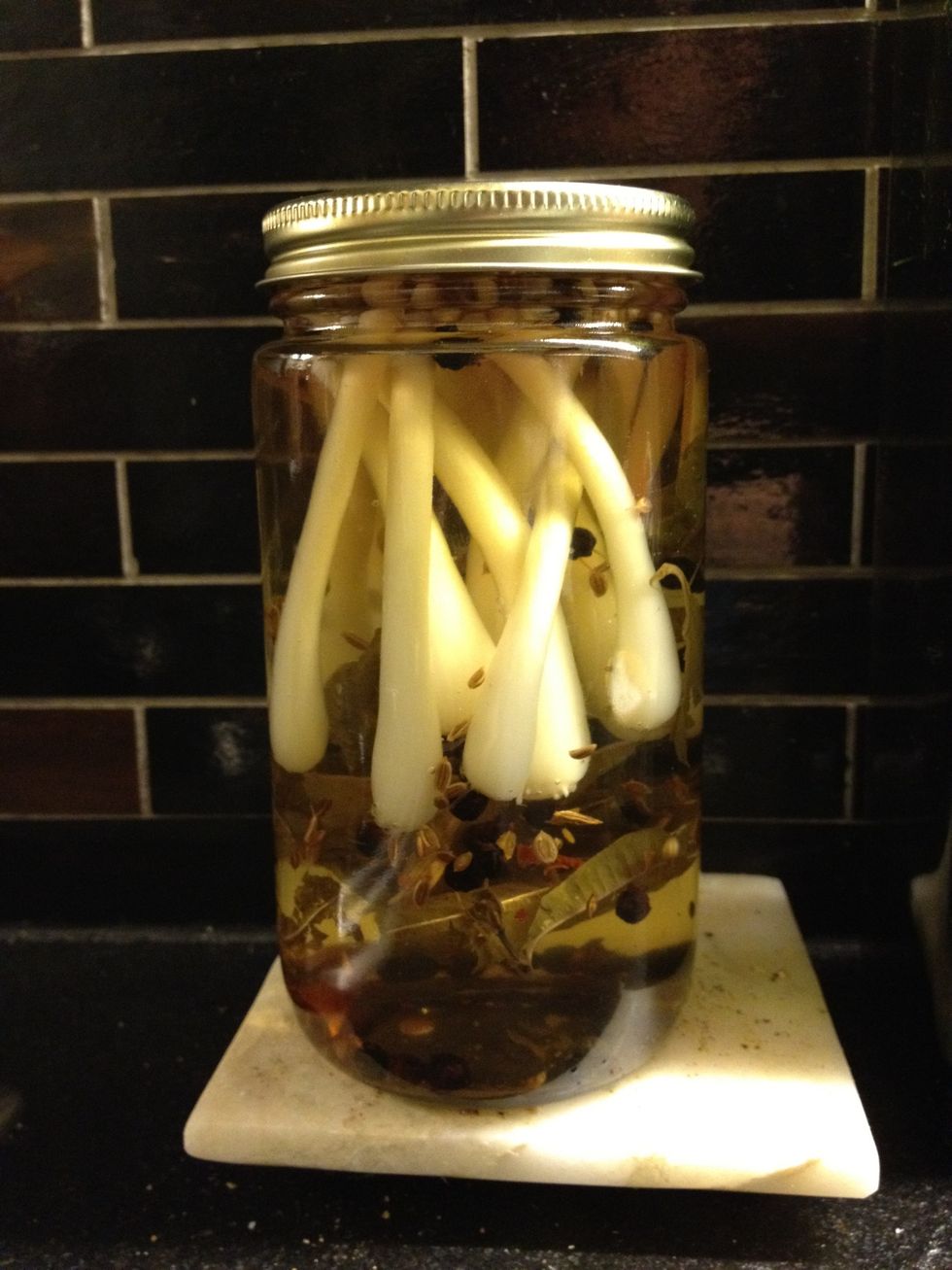 Let them cool and don't open the jar for a couple of weeks. And when you do, don't use your hands to grab the pickles.