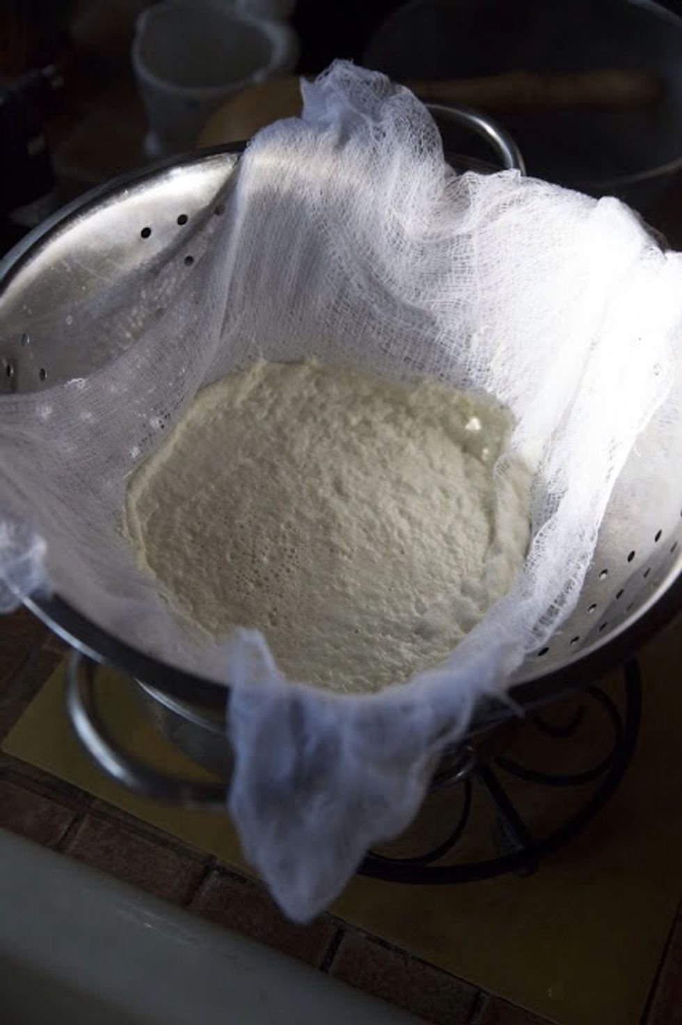 Let them drain for at least an hour. After an hour the ricotta will be soft, creamy and very spreadable. If you let it go another hour, you'll have more of a cream cheese type texture.
