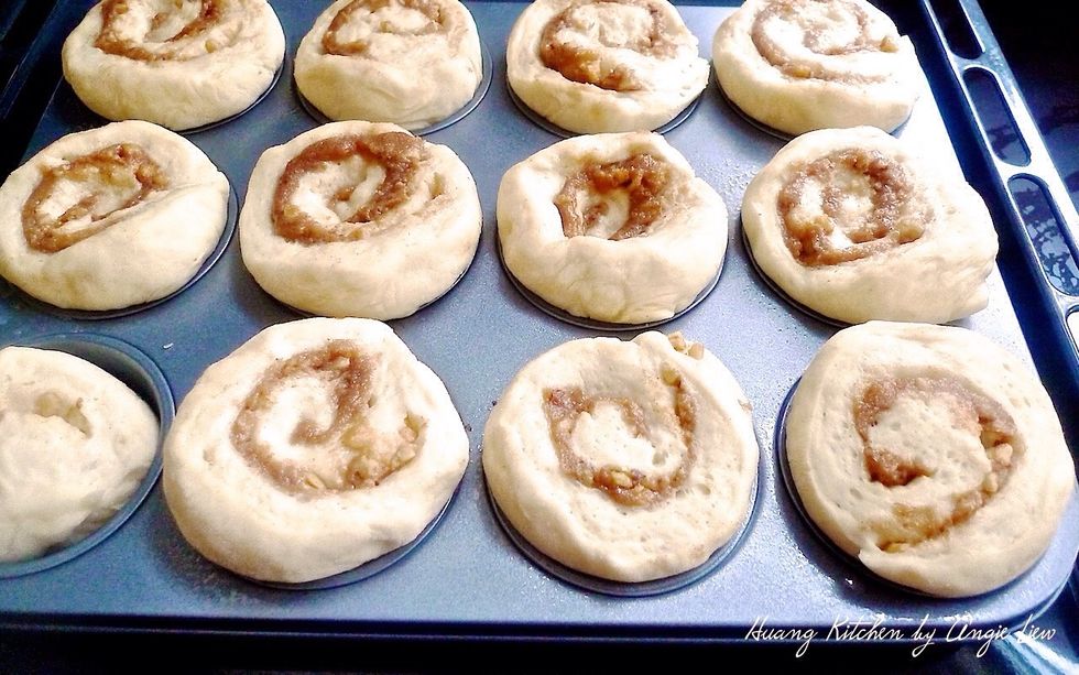 Let them rise until double in size, about 30 minutes.