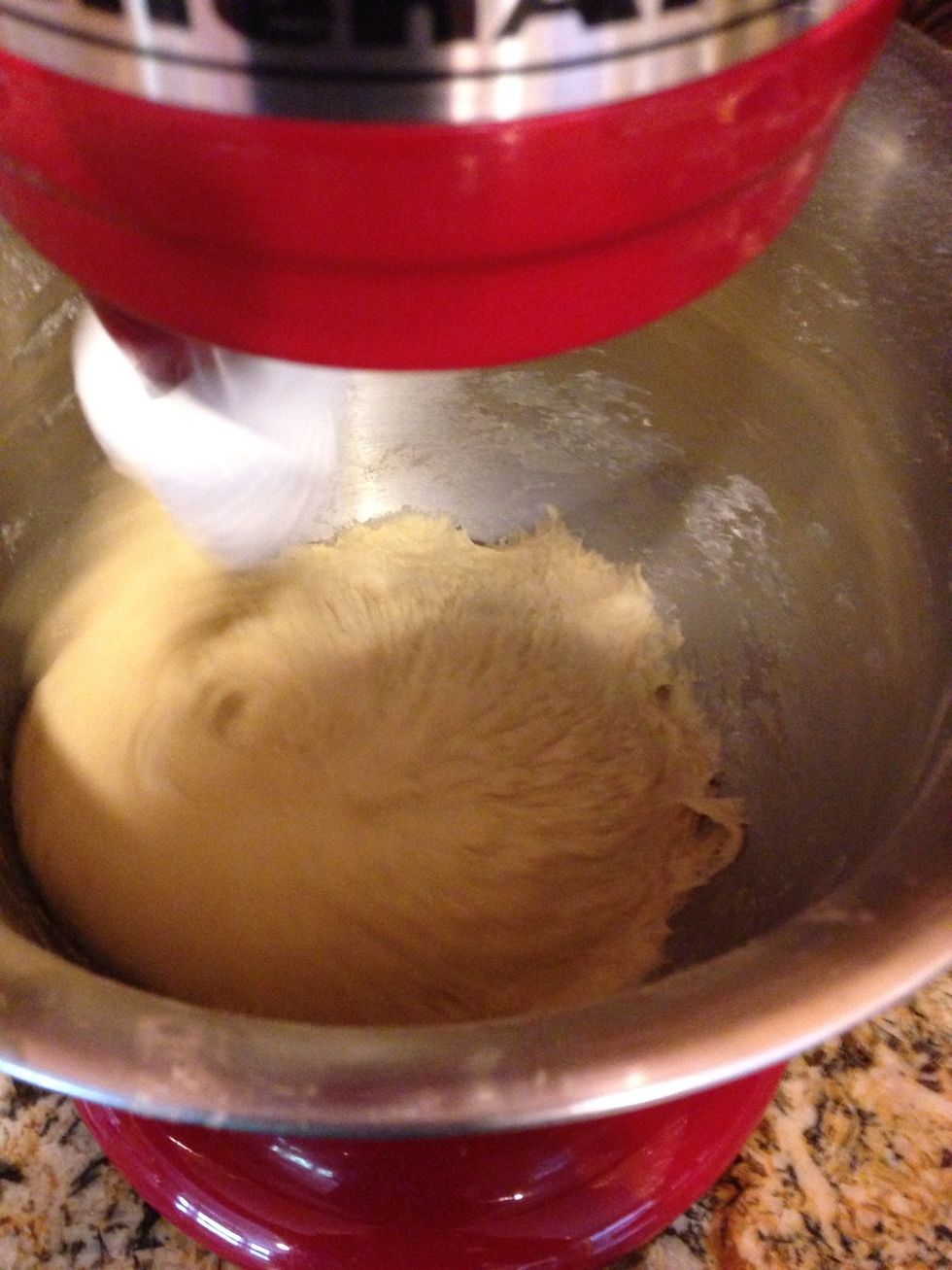 Let your dough hook do its thing!