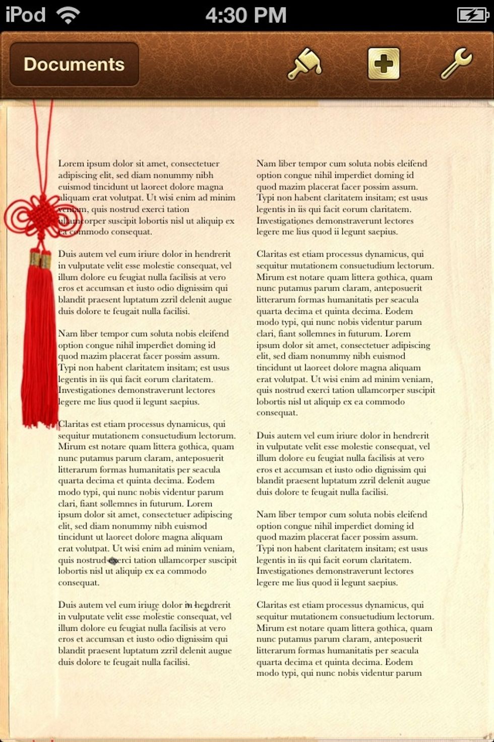 Lets add a TITLE. Tap the BROWN +