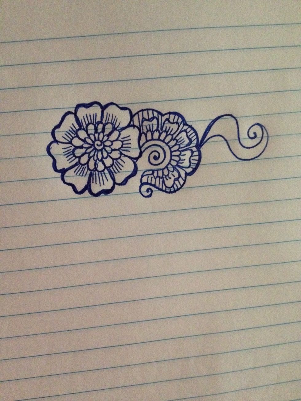 Lets expand again. Try drawing this paisley style design.