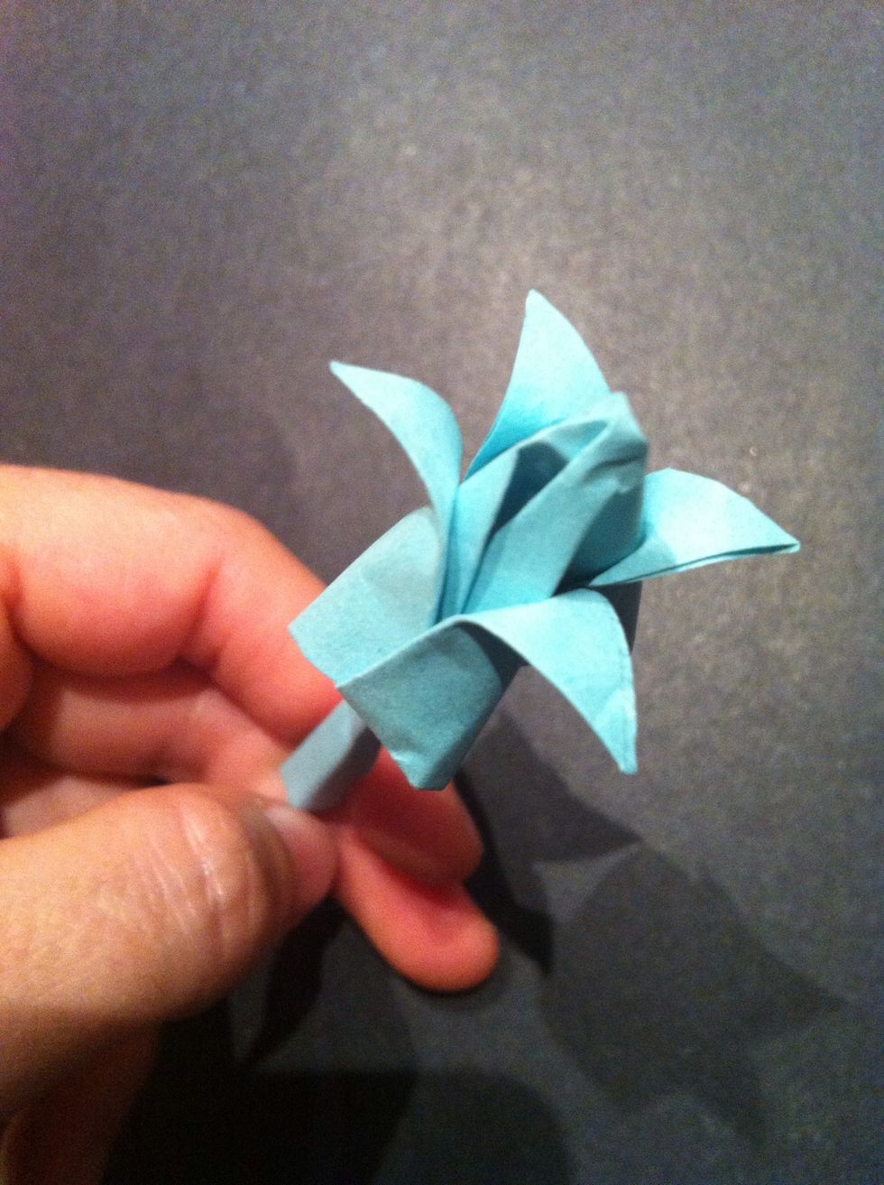 Lets get started.  Cut the printer paper into a square.  Don't discard the remainder, you will need it to fold or roll the Stem.