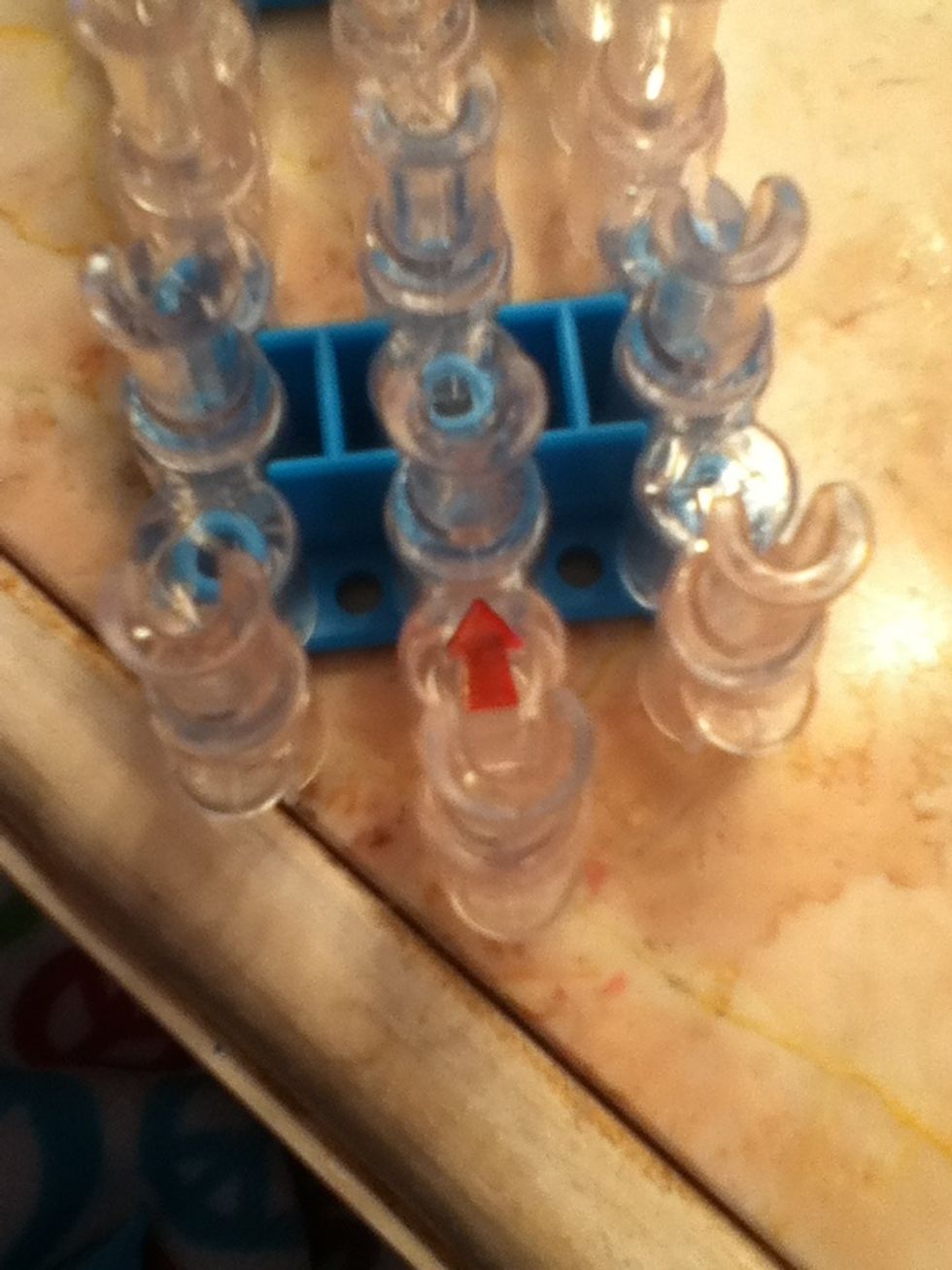 Lets get started! Start with your loom pointing away from you!