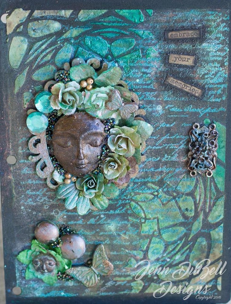 Lettering and a few sparkles were added along with a bit more colored sprays and a spray of Colorations in Ice then remove outer tape once dry and voila! Beauty!