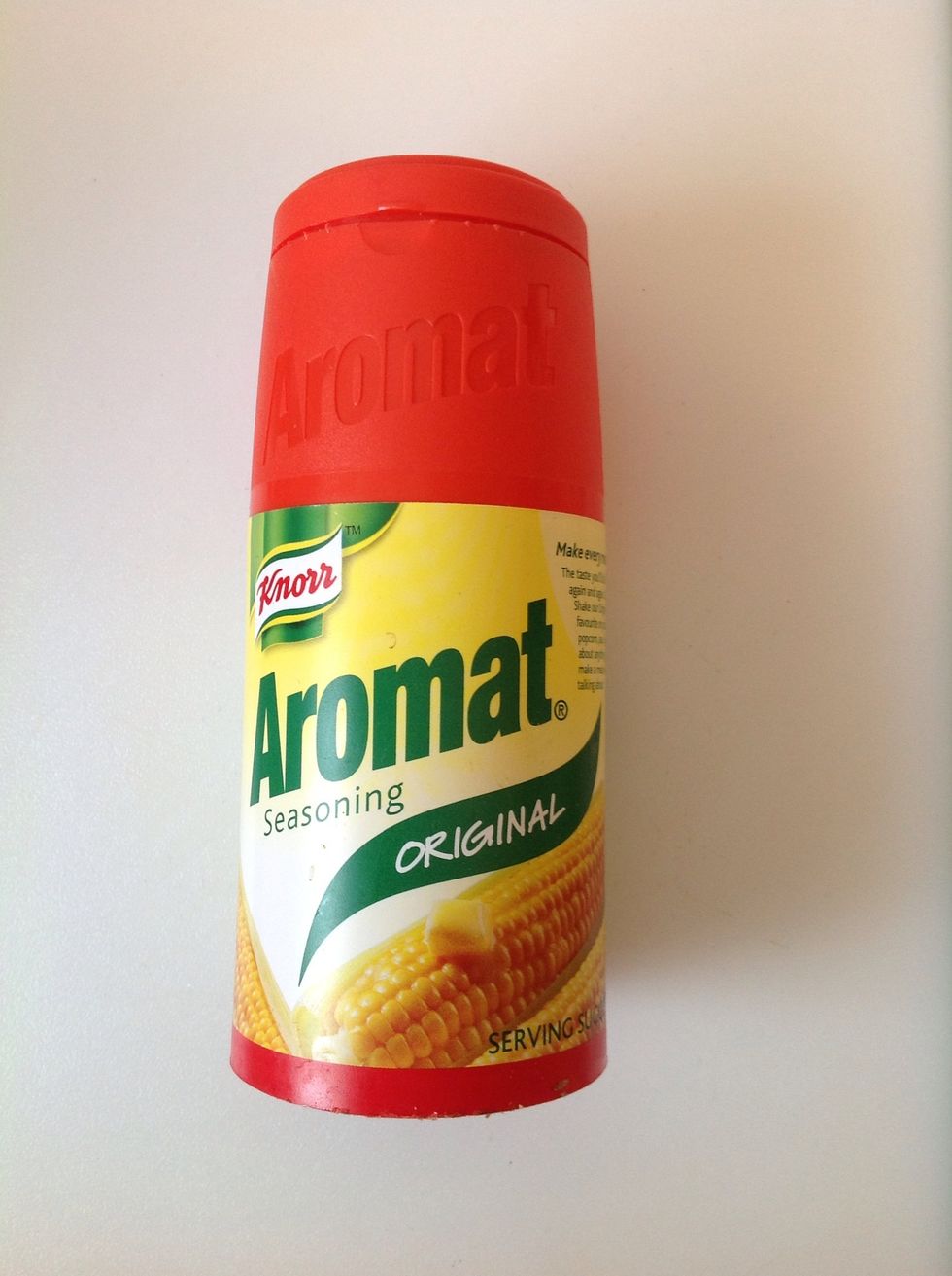 Liberally sprinkle Aromat. It is a seasoning salt, which I am not sure if it is found all round the world.