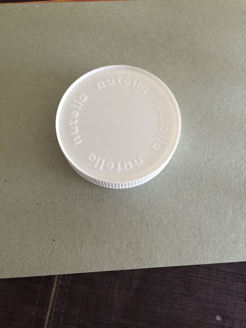 Lid of a Nutella bottle