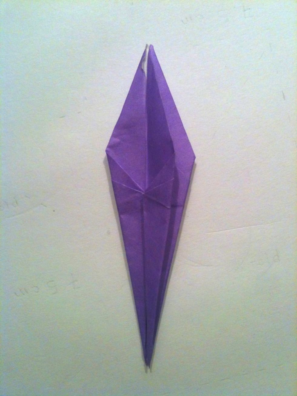 Lift halfway up one side of the flap.