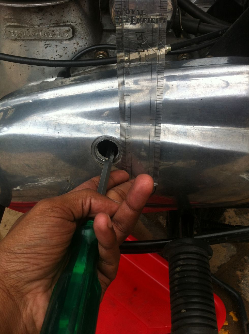 Lift to check for at least 5-6mm or 1/4" slack